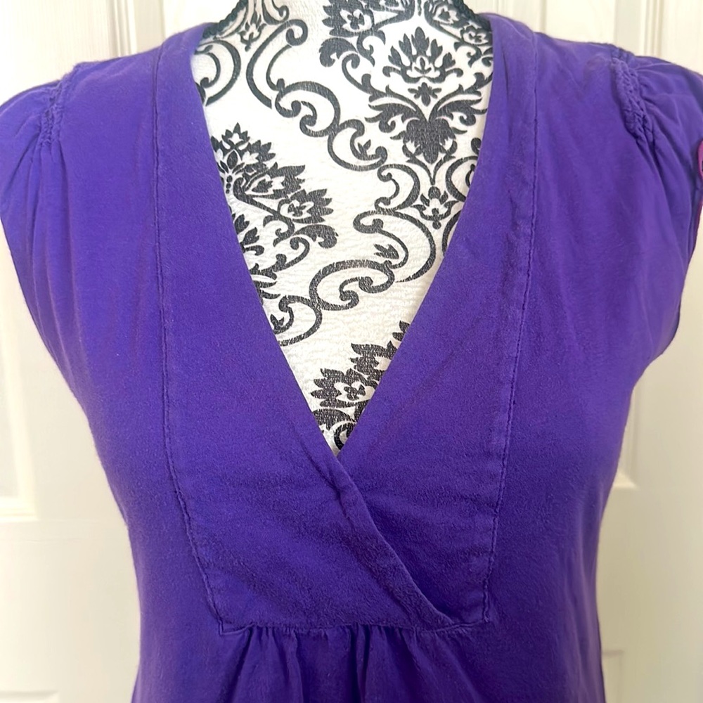 Short sleeve, purple, top